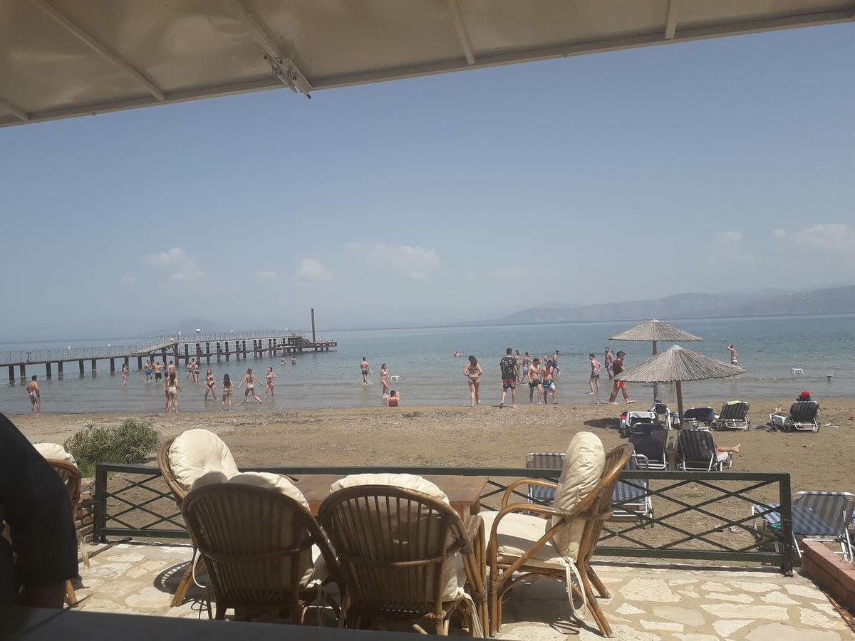 Akti Panela Beach Hotel Kávos Dış mekan fotoğraf